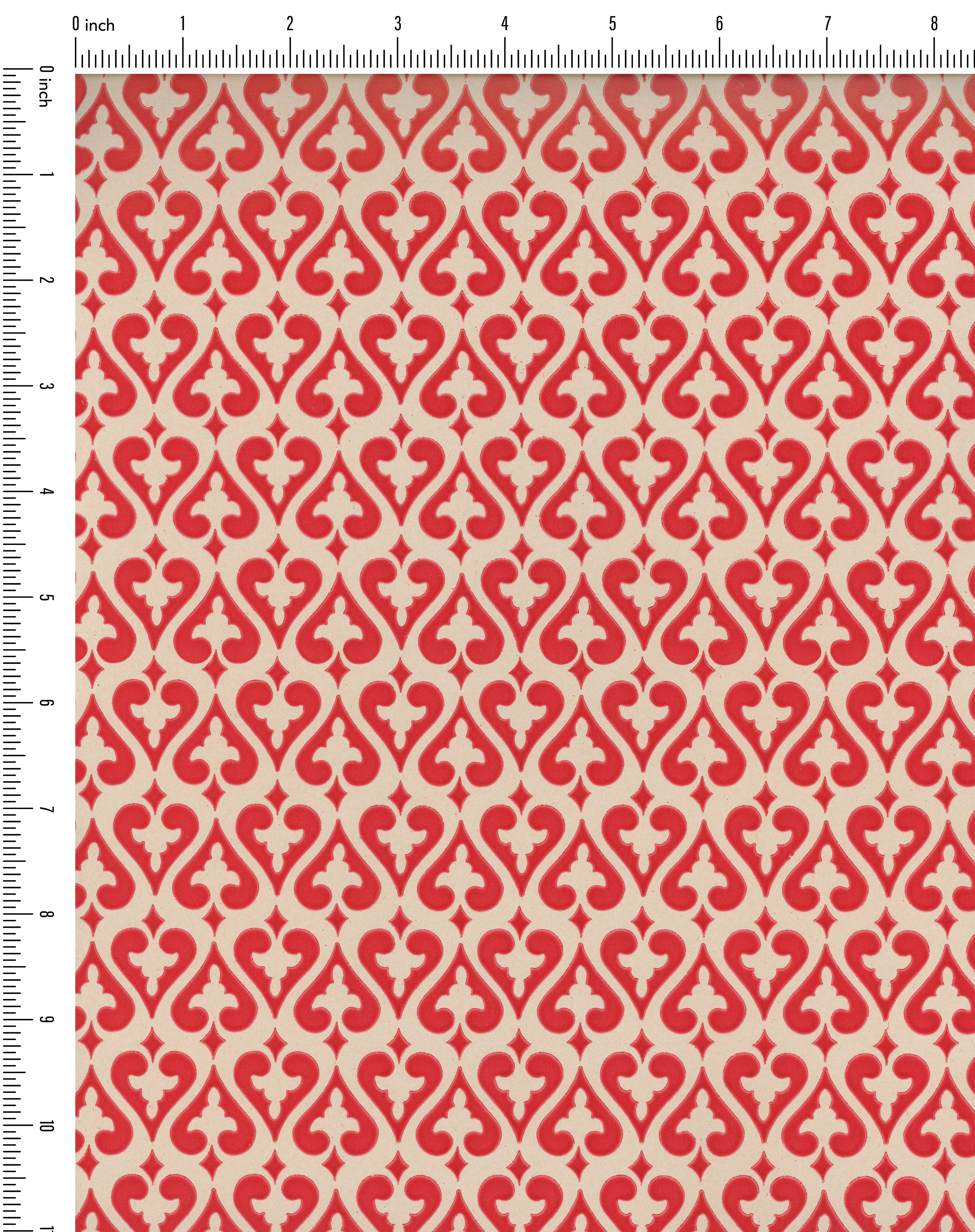 Red Spade Vintage Paper